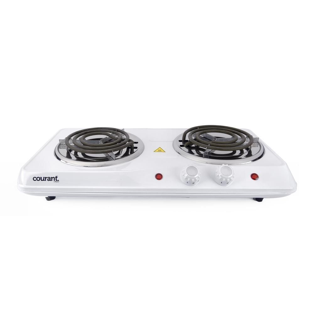COUCEB2183W - COURANT ELECTRIC DOUBLE BURNER, WHITE