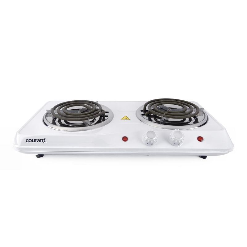 COUCEB2183W - COURANT ELECTRIC DOUBLE BURNER, WHITE