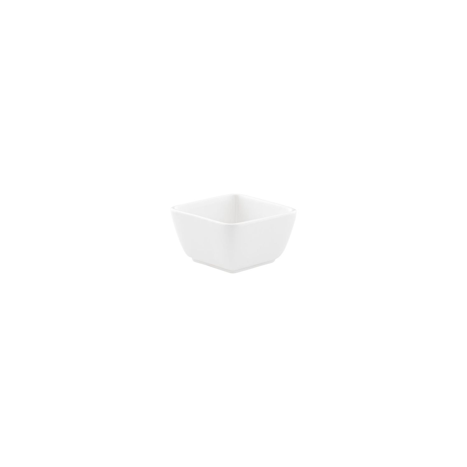VL-0557 - Vikko Lightning - White Deep Square Sauce Dish, 2.5&quot;&quot;
