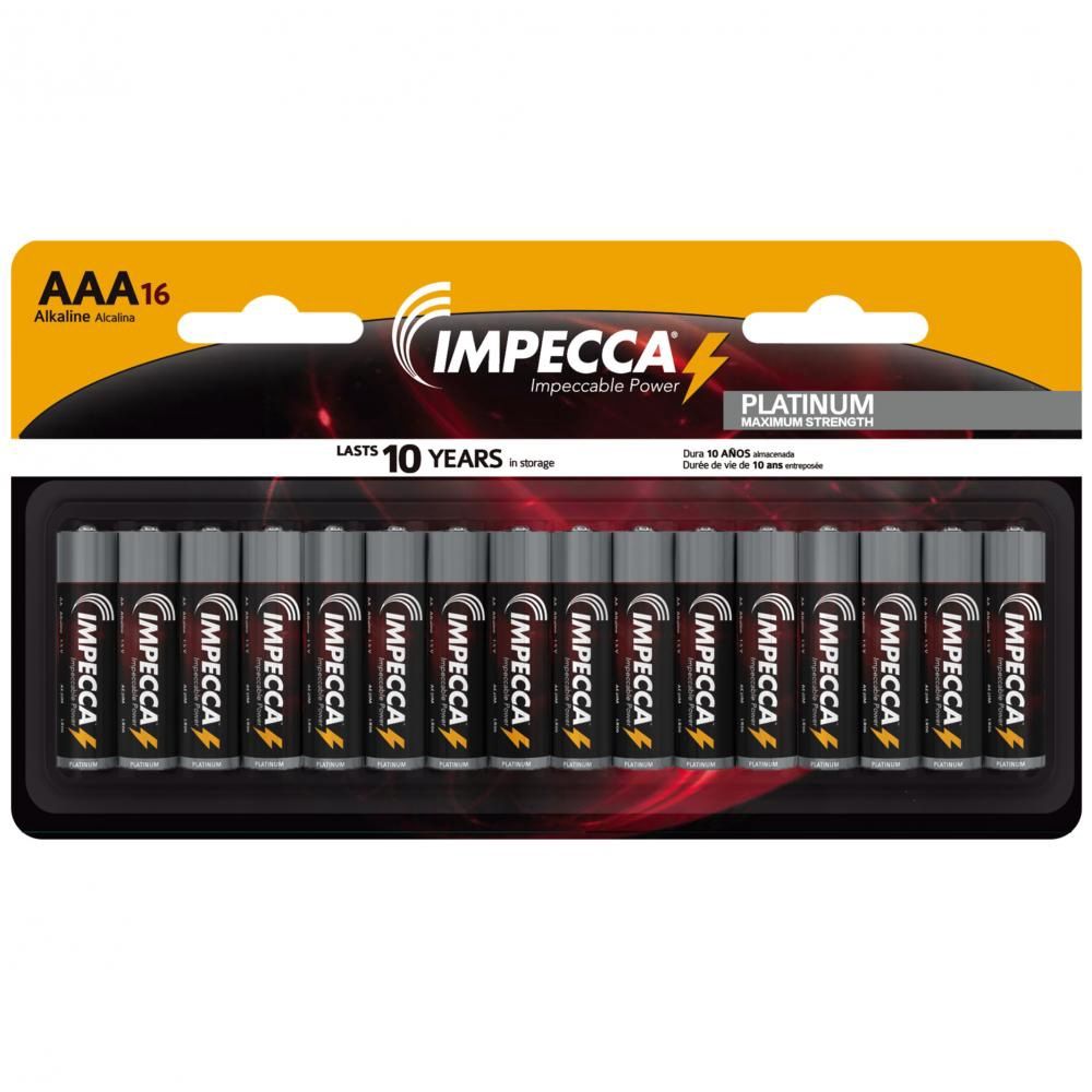 IMPAAA16 - AAA ALAKLINE PLATINUM BAT. 16PK
