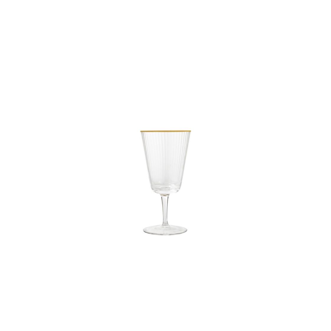 VD-3011-OGR - Vikko Decor - Optic, Gold Rim, Wine Glass, 11 Oz