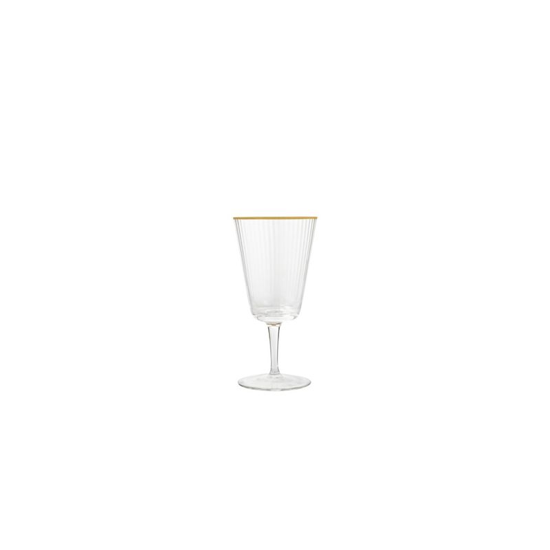 VD-3011-OGR - Vikko Decor - Optic, Gold Rim, Wine Glass, 11 Oz