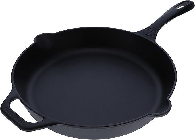 SKL-212 - 12” Seasoned Cast Iron Skillet With Helper Handle