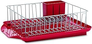 5148436 - 3-Piece Dish Rack Set, Red