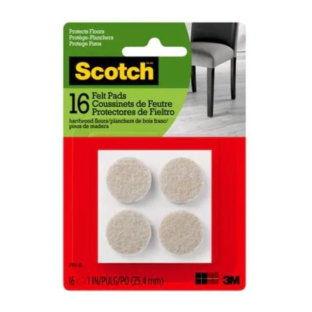 SP801NA - Round Felt Pads, Beige