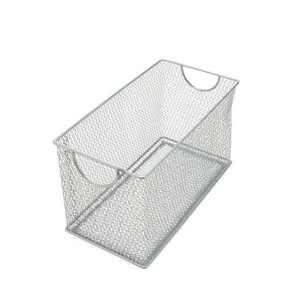 1134 - CD Box Mesh Silver 10.75 x 5.5 x 6.5