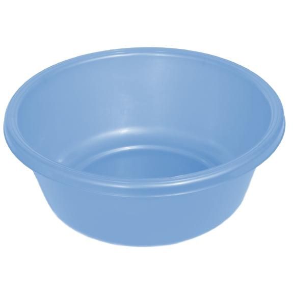 1148 - Round Plastic Wash Basin 11.25in light blue