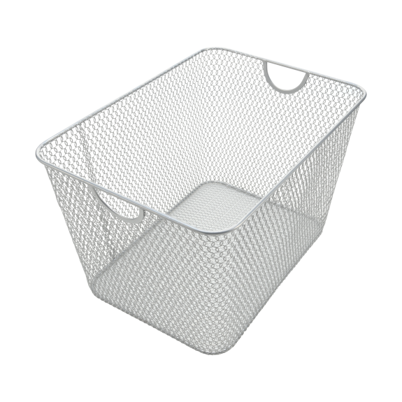 1182 - Wire Mesh Bin Silver 15 x 12 x 11.5