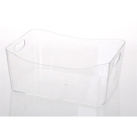2159 - Plastic Storage Basket Small Clear