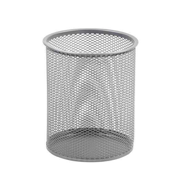 2210 - Mesh Pen Holder Silver Small
