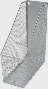 2258 - Wide Magazine Holder Silver