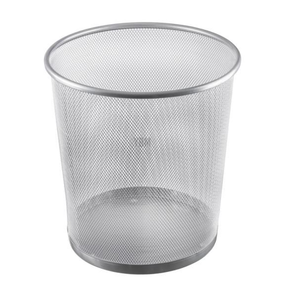 2485 - Big Round Waste Basket Silver