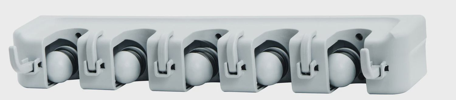 304 - 5 slot mop and broom organizer