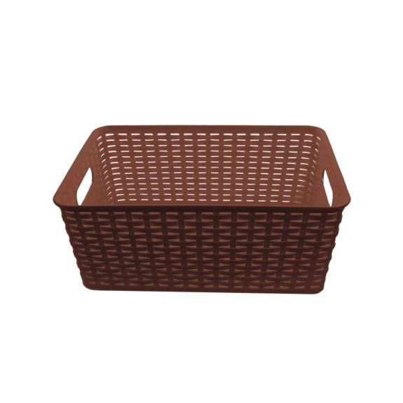 ba413brown - Rattan Basket Small Brown