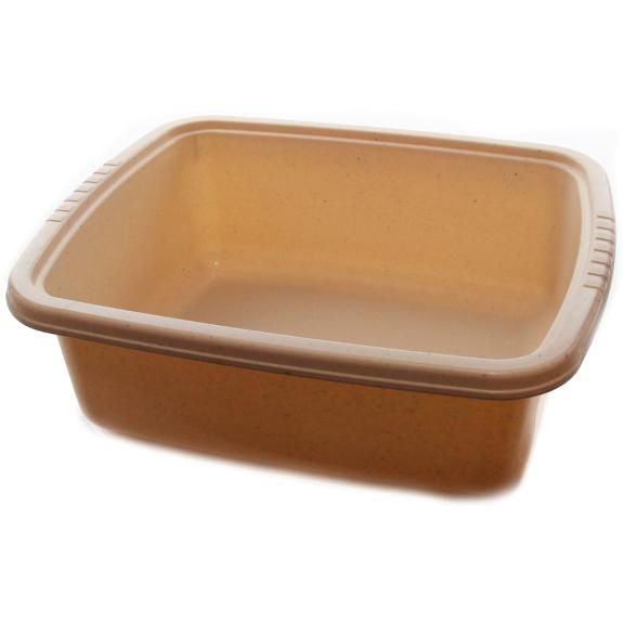Ba430bwd - Square Bowl beige w dots