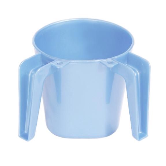 Ba156lb - Plastic Square Small Wash Cup light blue