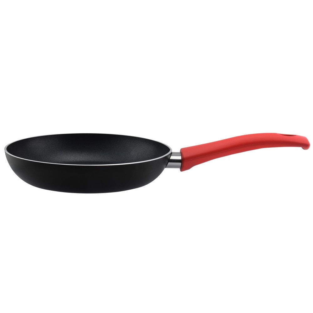 OT12RED - High Quality Non Stick 12.5 inch Fry Pan - red