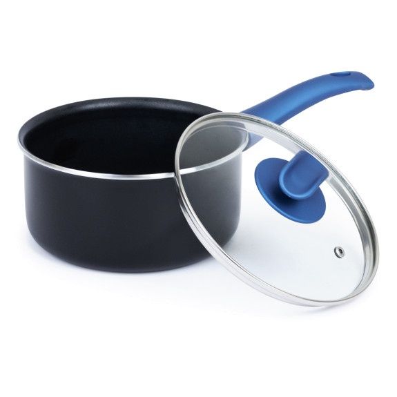 OTP2BLU - High Quality Nonstick Saucepan, 2.5 Quart, blue