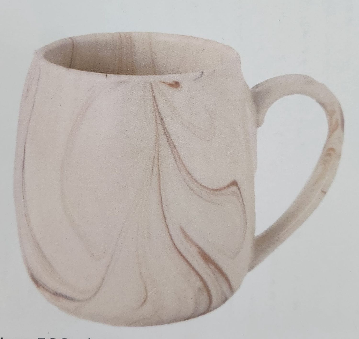 500-1 - MUGS SET/4 MARBLE SHINY
