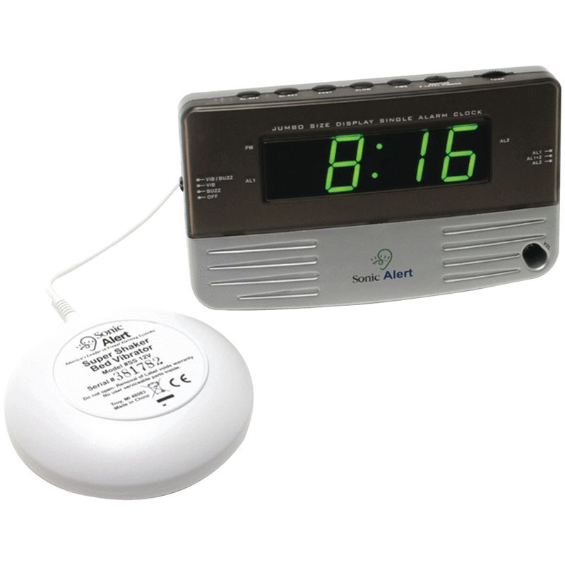 SONALESB200SS -  Sonic Alert Travel Vibrating Alarm Clock White