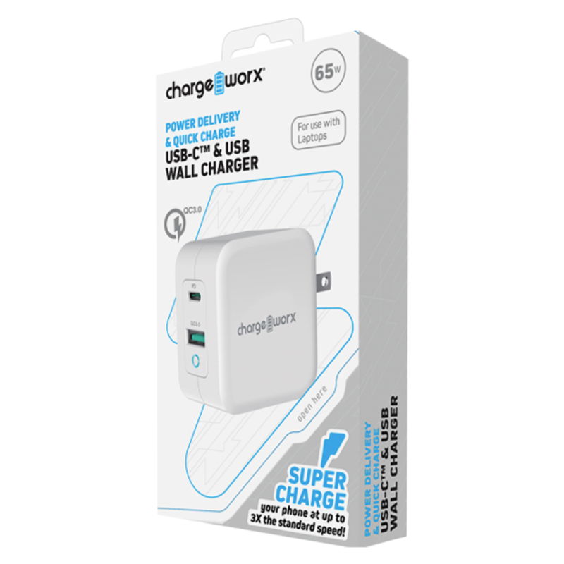 CHA-CX3029WH - A+C PD Wall Charger 65W 100W Dual Port