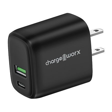 CHA-CX3097BK - 20W Dual Port PD Wall Charger