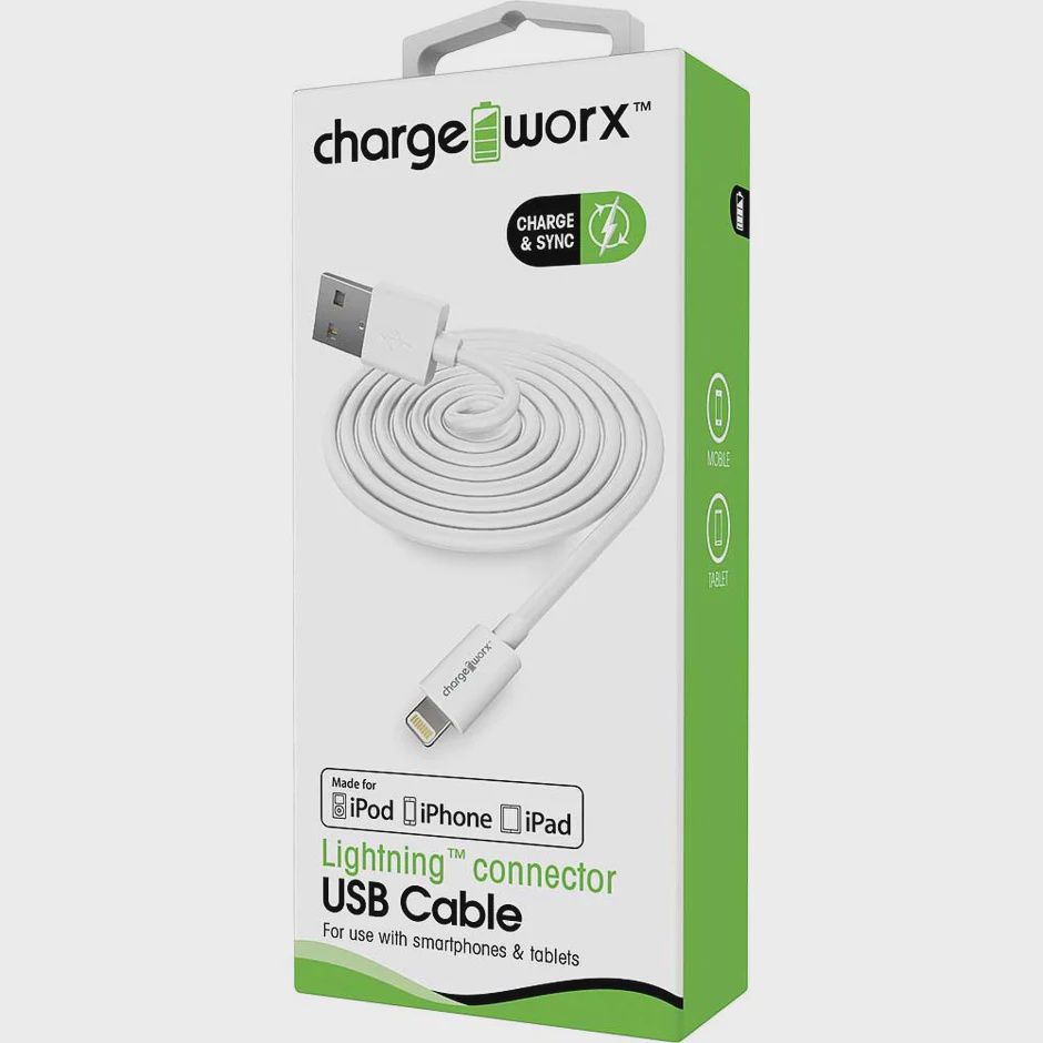 CHA-CX4600WH - Sync &amp; Charge Cable Lightning 3Ft White