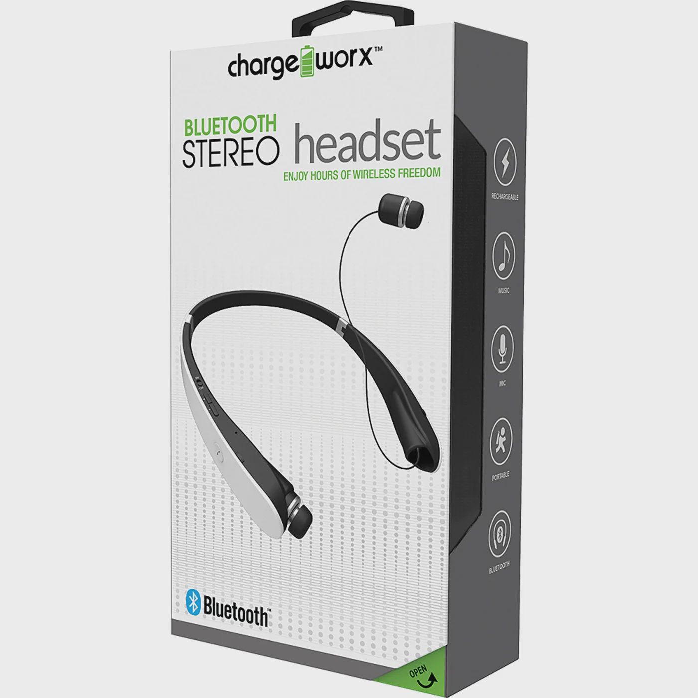 CHA-CX9028WH - Bluetooth Headset Retractable Folding White