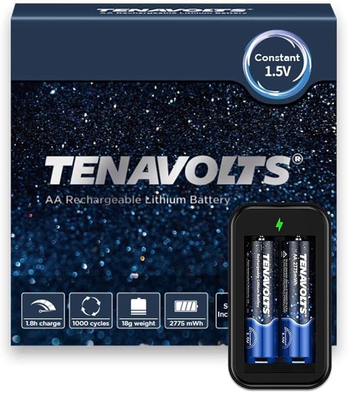 TENAAALBWC4 - Tenavolts 1.5V AAA Lithium Rechargeable Battery