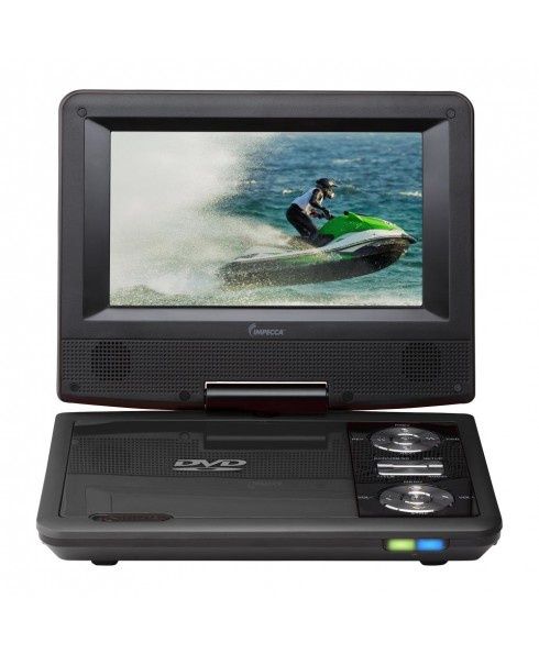 IMPDVP776K  -  Impecca 7-inch 270° Swivel Screen Portable DVD Player - Black
