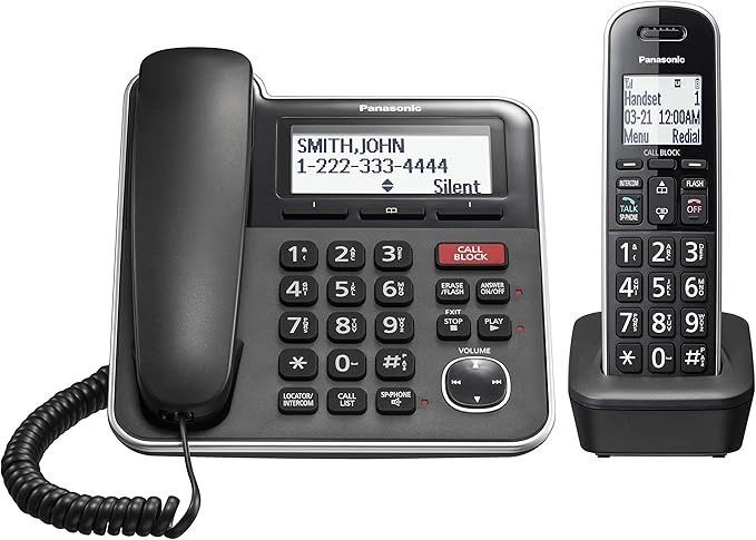 PANKXTGB850B - - Panasonic Expandable Corded/Cordless Phone System with Answering Machine