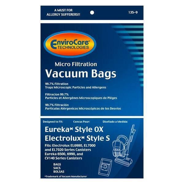 BAGS F/ELECTROLUX S 4-BAGS ENVIROCARE 135