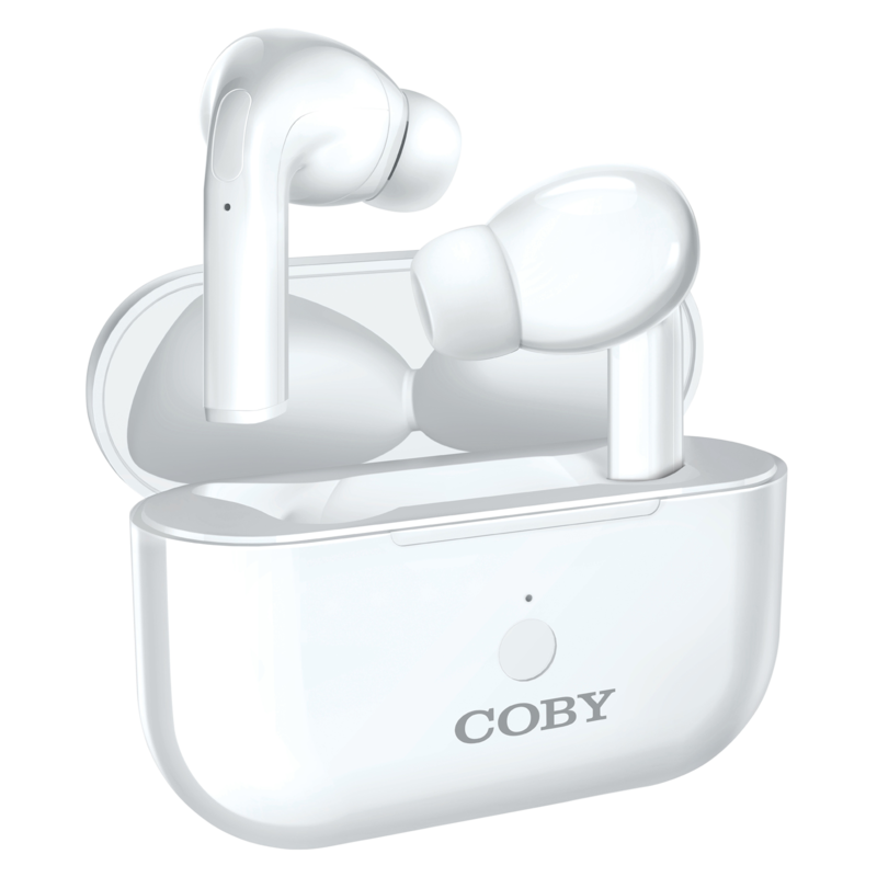COBY-CETW516WHT - Coby True Wireless Earbuds w Charging Case White