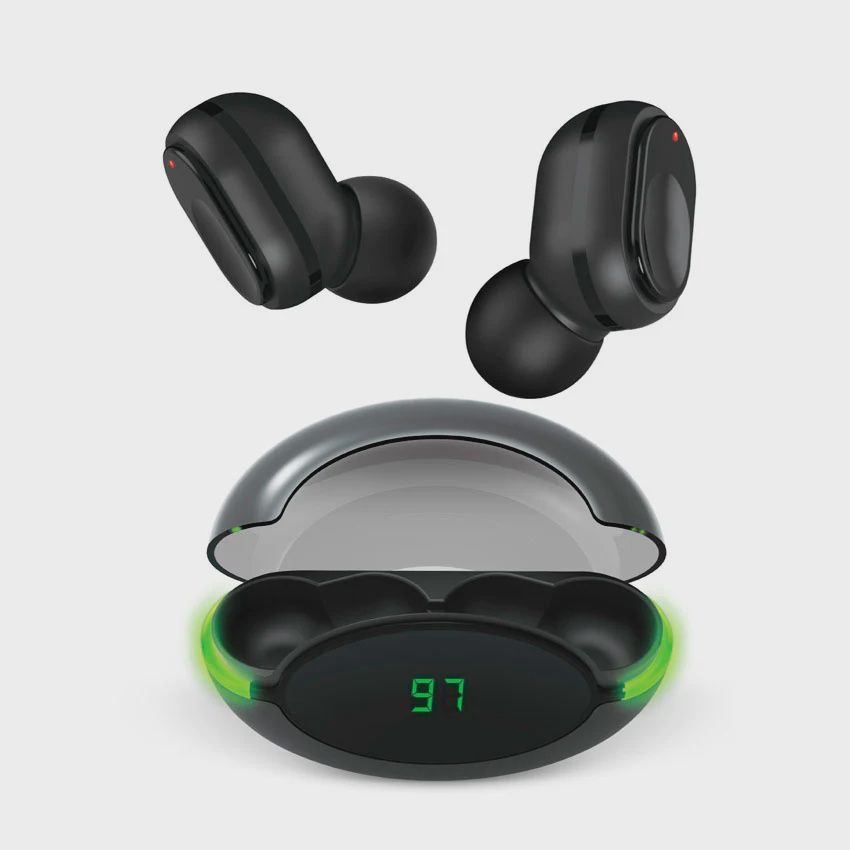 COBY-CETW531BK - Tue Wireless Earbuds w LCD Indicator
