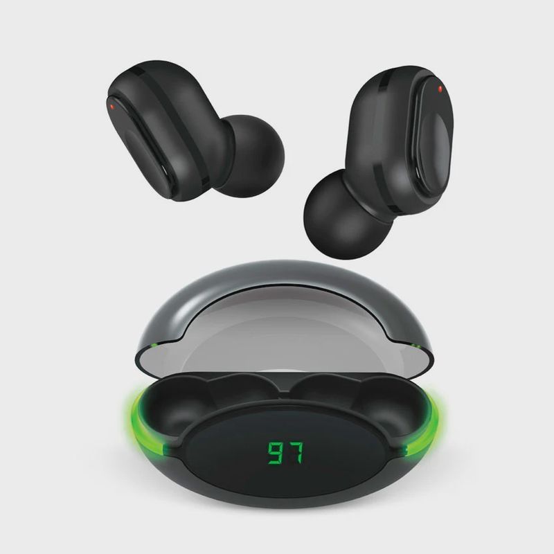COBY-CETW531BK - Tue Wireless Earbuds w LCD Indicator