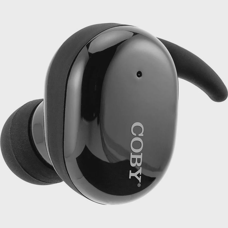 COBY-CETW554BLK - True Wireless Touch Earbuds w Charging Case Mic Black