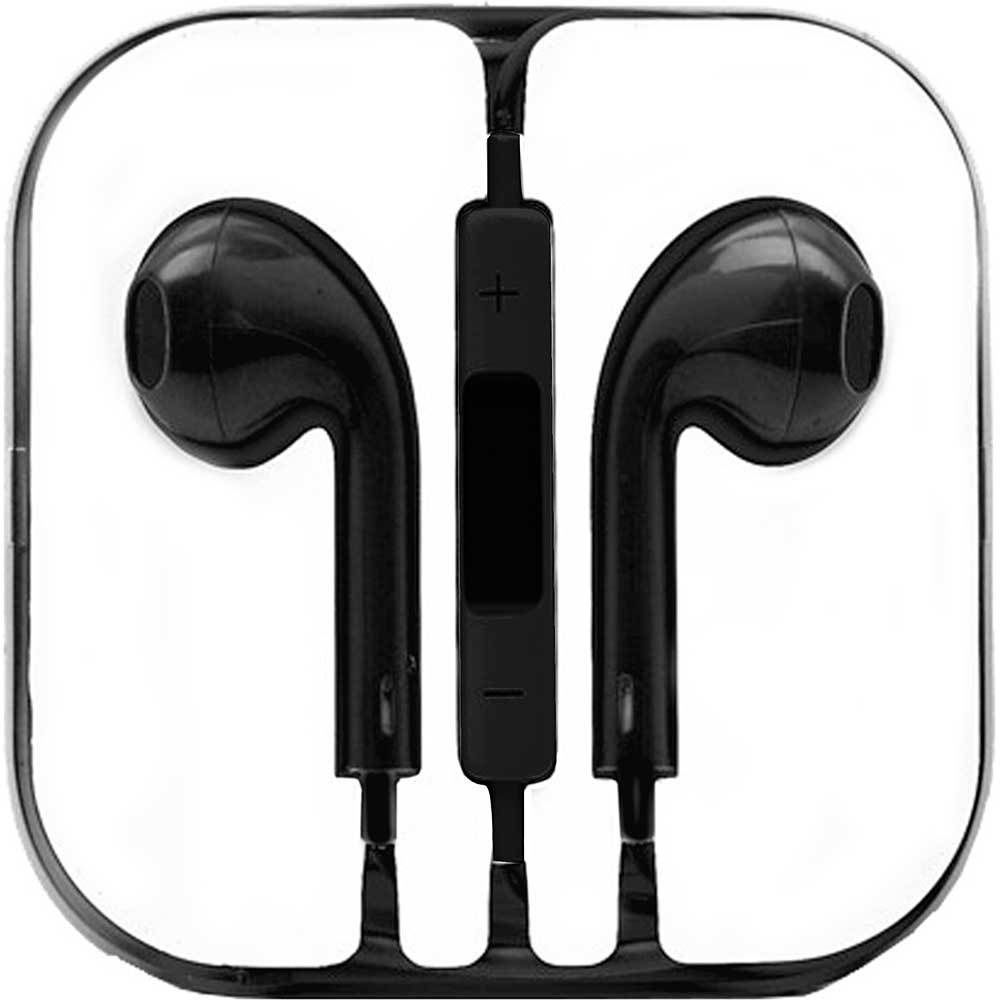 COBY-CVE270BK - Wired Earbuds Apple Style Case Mic
