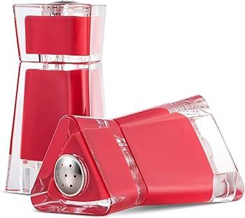 MK-ASPS-R - MITBAK Acrylic Red Salt and Pepper Shakers (2 Piece Set)