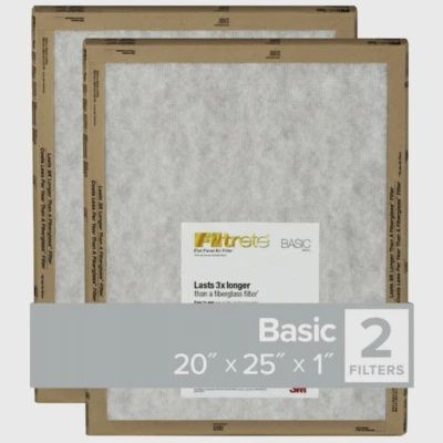 3M-FPL22-2PK-24 - AIR COND FILTER-CENTRAL AIR-2/PK - 20x30x1
