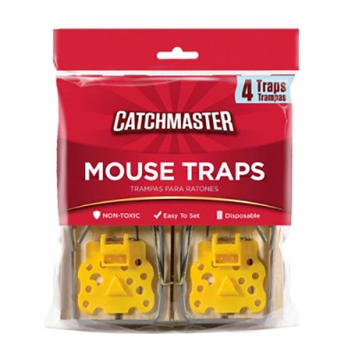 APG-604 - CATCHMASTER MOUSE TRAP WOOD 4pk