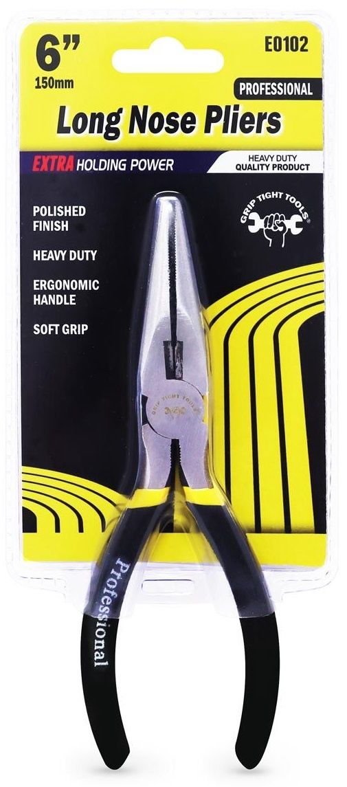 GT-E0102 - 6&quot; LONG NOSE PLIERS