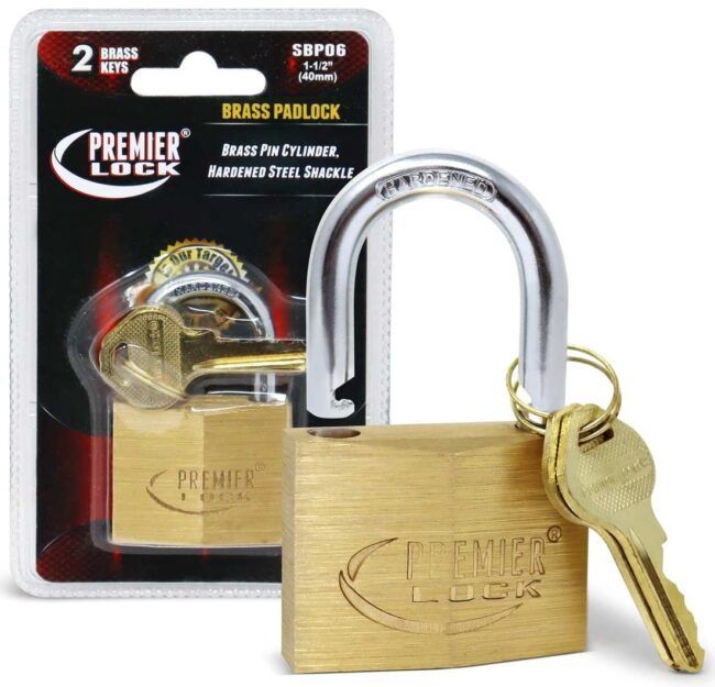 GT-SBP06 - PADLOCK-BRASS-KEYED DIFFRENTLY 1.5&quot;