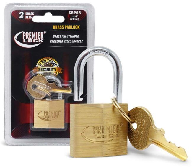 GT-SBP05 - PADLOCK-BRASS-KEYED DIFFRENTLY 1.25&quot;