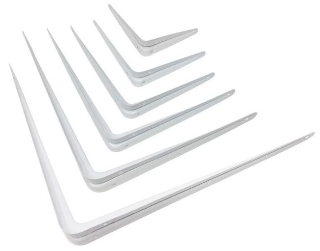 GT-SH3 - SHELF BRACKETS-WHITE-6&quot; x 8&quot;