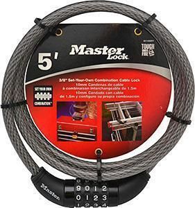 MS8119DPF - MASTER CABLE LOCK 60&quot; - 10mm RESETABLE COMBINATION