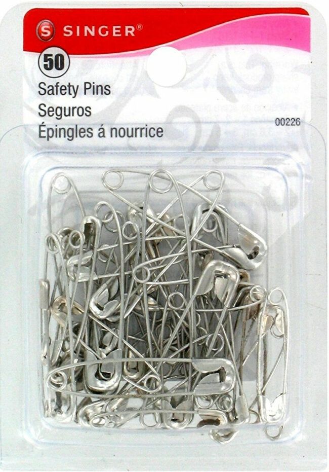 SING-00226 - SINGER-SAFETY PINS-ASST SIZES 50 ct
