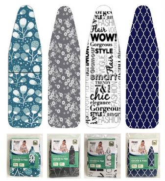 WEES-2511 - PAD/COVER-IRONING BOARD-15x54 ASSORTED PRINTS ( # 2511-9 )
