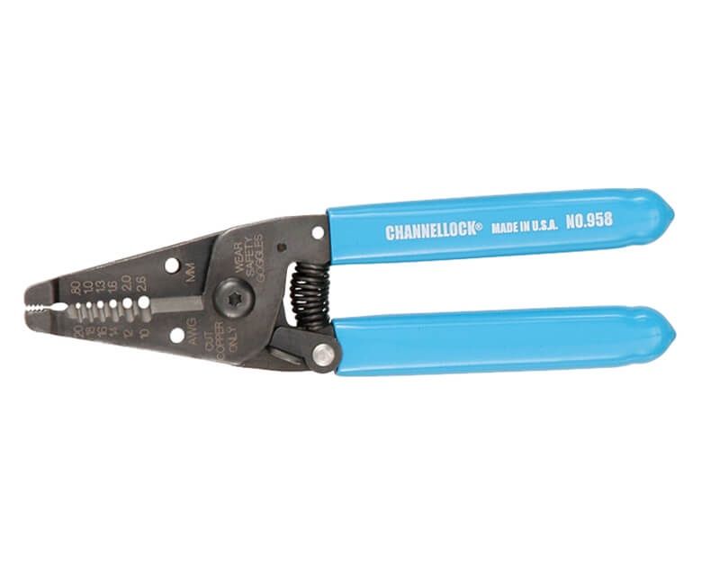 CHL958 - 6 1/4&quot; WIRE STRIPPER-CUTTER W/ SPRING, 10-20 AWG