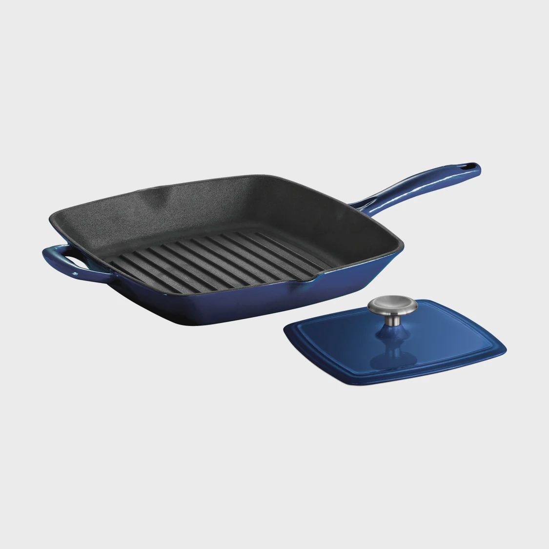 80131/064DS - 11 in Grill Pan with Press, Blue