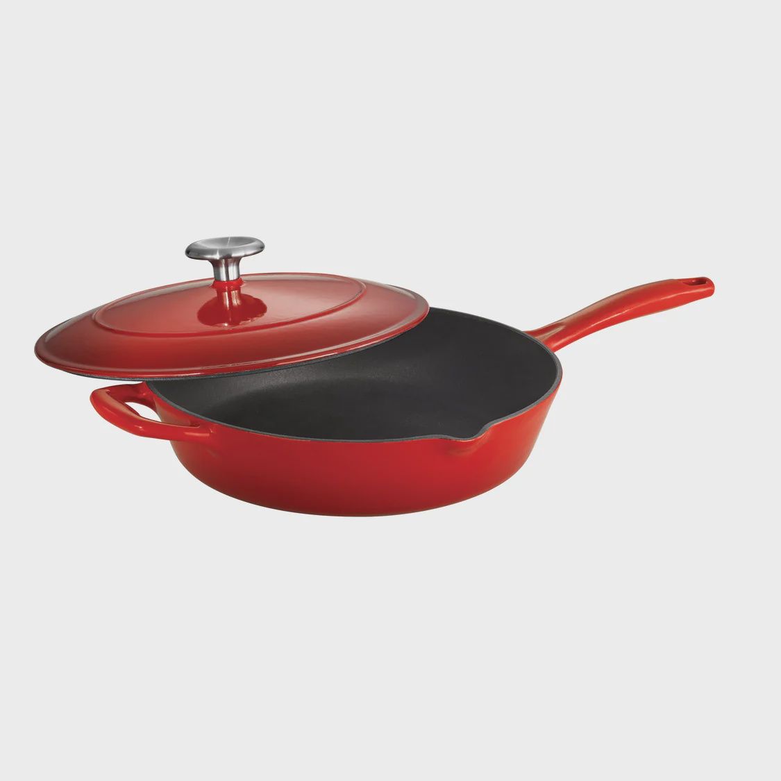 80131/057DS - 10 in Covered Skillet, Red